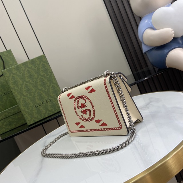 gucci專櫃新款原廠皮女包 古馳中國新年系列Dionysus小號長方形手袋 jcp2229
